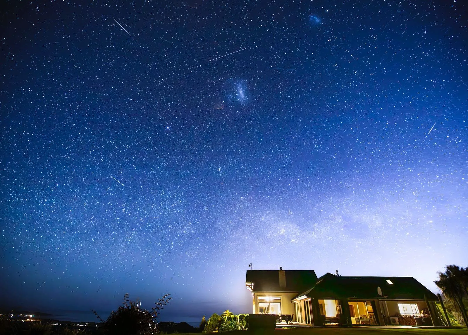Night sky over Ata Rangi Lodge
